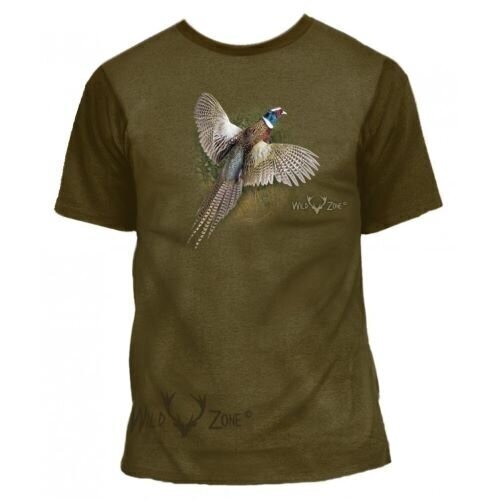 T-krekls ar īsām piedurknēm un fazāna attēlu Wildzone cena un informācija | Vīriešu T-krekli | 220.lv