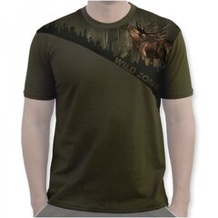 T-krekls ar brieža attēlu Wildzone cena un informācija | Vīriešu T-krekli | 220.lv