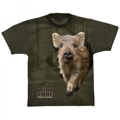 T-krekls bērniem ar mežacūkas mazuli Wildzone cena un informācija | Zēnu krekli | 220.lv