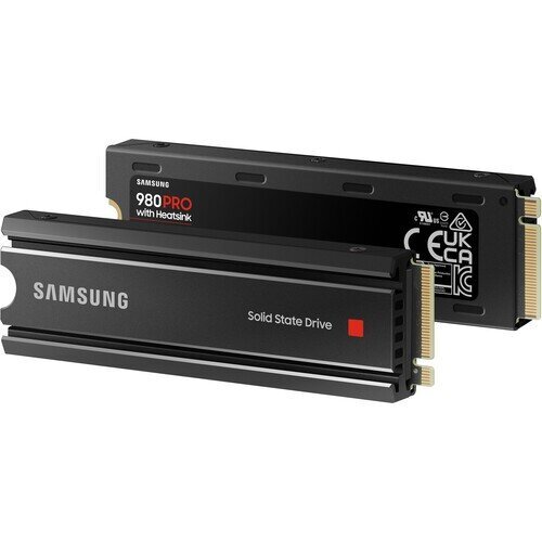 SSD|SAMSUNG|980 Pro|1TB|M.2|PCIE|NVMe|Write speed 5000 MBytes/sec|Read speed 7000 MBytes/sec|MZ-V8P1T0CW cena un informācija | Iekšējie cietie diski (HDD, SSD, Hybrid) | 220.lv