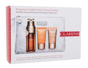 Набор для ухода за кожей лица Clarins Programme Double & Extra Firming цена и информация | Сыворотки для лица, масла | 220.lv