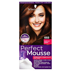 Perfect Mousse Permanent Hair matu krāsošanas putas, 6-68 (668) Oříšek cena un informācija | Matu krāsas | 220.lv