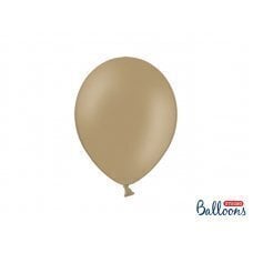 Spēcīgi baloni 27 cm, pasteļtoņs kapučīno (1 pkt / 100 gab.) cena un informācija | Baloni | 220.lv