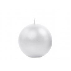 Sveces sfēra, metāliska, pērle, 6cm (1 pkt / 10 gab.) cena un informācija | Baloni | 220.lv