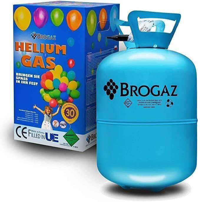 Hēlija gāzes balons baloniem - 7 l / 0,2 m³ , zils цена и информация | Baloni | 220.lv