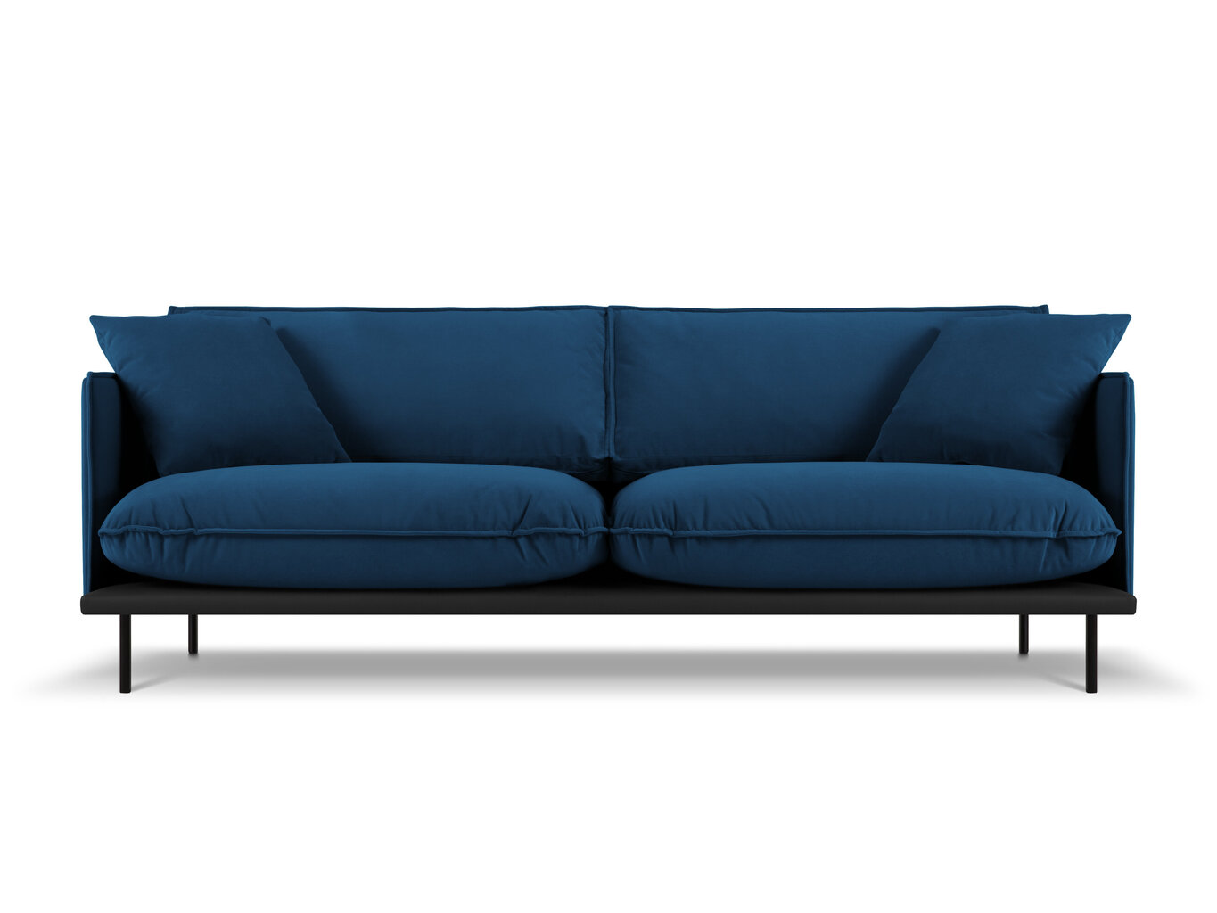 Četrvietīgs dīvāns Interieurs 86 Auguste, zils цена и информация | Dīvāni | 220.lv