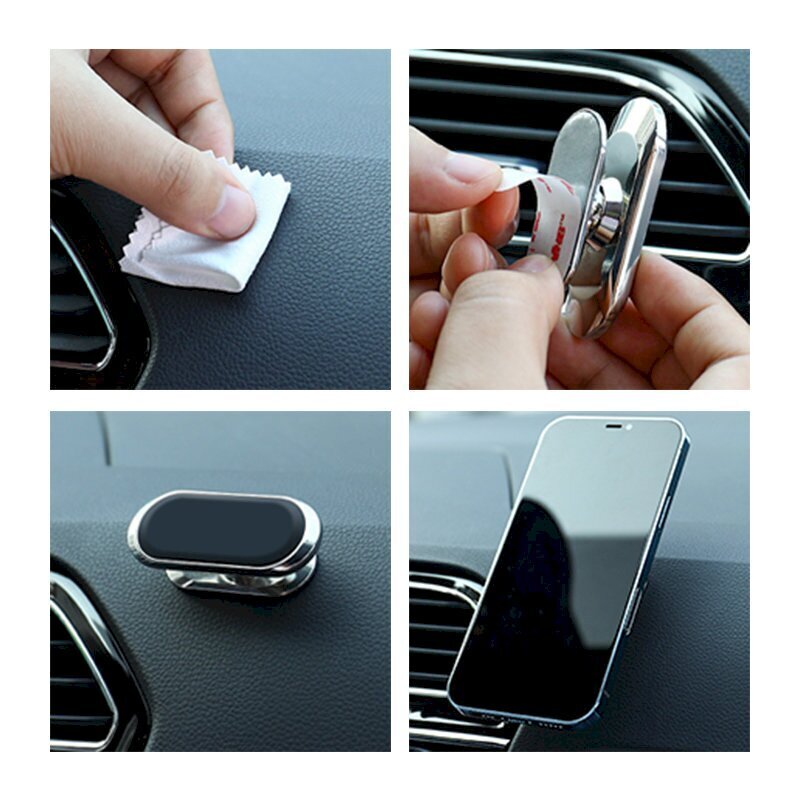 Joyroom Self Adhesive Magnetic Car Dashboard Mount Silver (JR-ZS227) cena un informācija | Auto turētāji | 220.lv