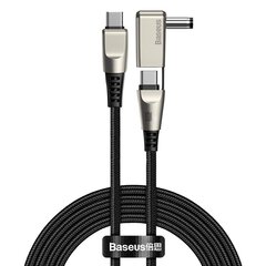 Baseus Flash Series 2-in-1 fast charging data cable USB Type C - USB Type C + DC round head 100W 2m black (CA1T2-D01) cena un informācija | Savienotājkabeļi | 220.lv