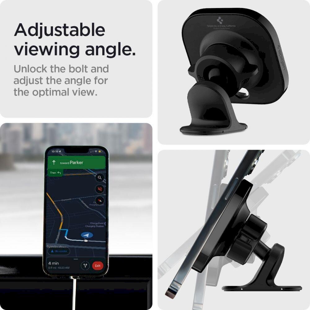 SPIGEN MAG FIT MAGSAFE DASHBOARD CAR MOUNT BLACK cena un informācija | Auto turētāji | 220.lv