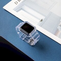 Силиконовый ремешок Fusion Light Set для Apple Watch 42 мм / 44 мм / 45 мм, синий цена и информация | Аксессуары для смарт-часов и браслетов | 220.lv