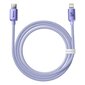 Baseus Crystal cable USB-C to Lightning, 20W, PD, 1.2m (purple) cena un informācija | Savienotājkabeļi | 220.lv