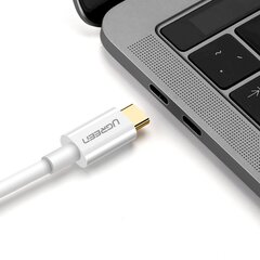 Ugreen unidirectional USB Type C to Display Port 4K 1.5m adapter cable white (MM139) cena un informācija | Savienotājkabeļi | 220.lv