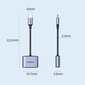 Ugreen audio adapter USB Type C (male) - USB Type C PD QC (female) + 3.5mm mini jack (female) gray (CM231) цена и информация | Savienotājkabeļi | 220.lv