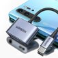 Ugreen audio adapter USB Type C (male) - USB Type C PD QC (female) + 3.5mm mini jack (female) gray (CM231) цена и информация | Savienotājkabeļi | 220.lv