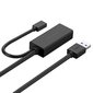 Ugreen Active Kick USB 3.2 Gen 1 Extension Cable (USB 3.0, USB 3.1 Gen 1) 10m Black (US175) cena un informācija | Adapteri un USB centrmezgli | 220.lv