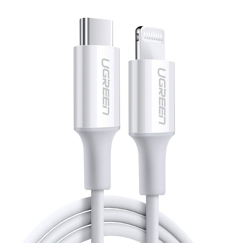 Ugreen MFi USB Type C - Lightning cable 3A 2m white (US171) cena un informācija | Savienotājkabeļi | 220.lv