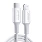 Ugreen USB Type C - Lightning cable 3A 0,25m white (US171) цена и информация | Savienotājkabeļi | 220.lv