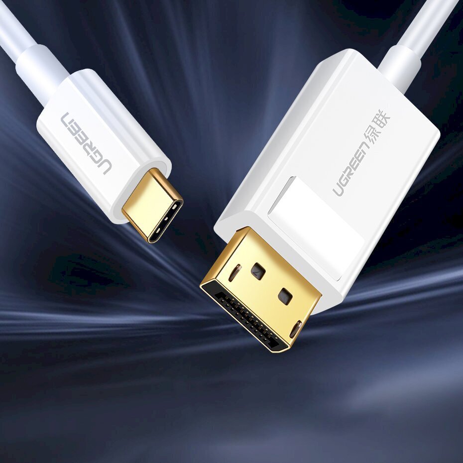 Ugreen unidirectional USB Type C to Display Port 4K 1.5m Black (MM139) Adapter Cable цена и информация | Savienotājkabeļi | 220.lv