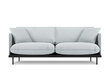 Trīsvietīgs dīvāns Interieurs 86 Auguste, gaiši pelēks cena un informācija | Dīvāni | 220.lv
