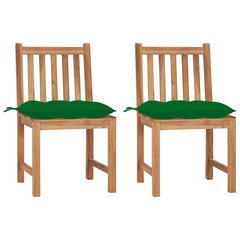 Dārza krēsli ar matračiem vidaXL, 2 gab. цена и информация | Садовые стулья, кресла, пуфы | 220.lv