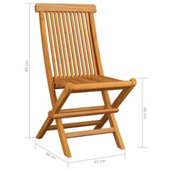 Dārza krēsli vidaXL, 4 gab., bēši matrači cena un informācija | Dārza krēsli | 220.lv