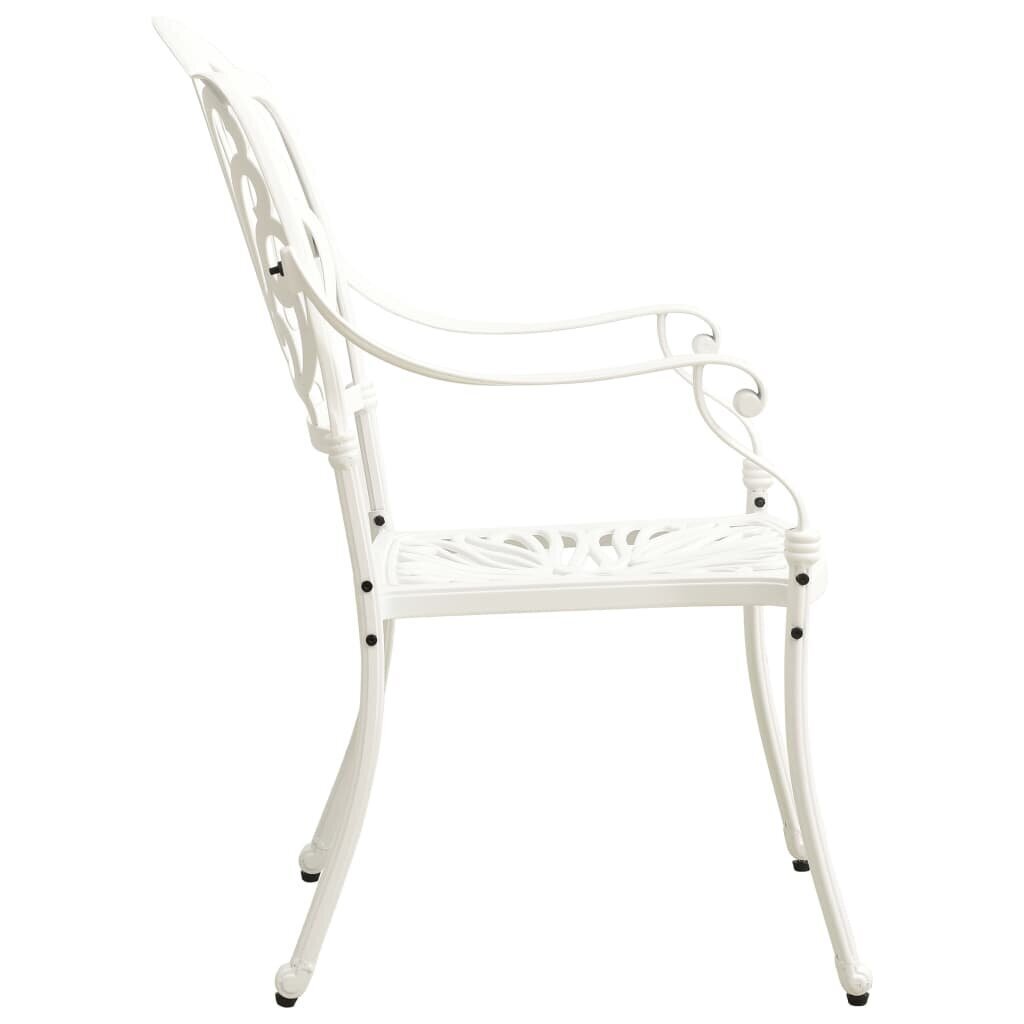 Dārza krēsli vidaXL, 2 gab., balti цена и информация | Dārza krēsli | 220.lv