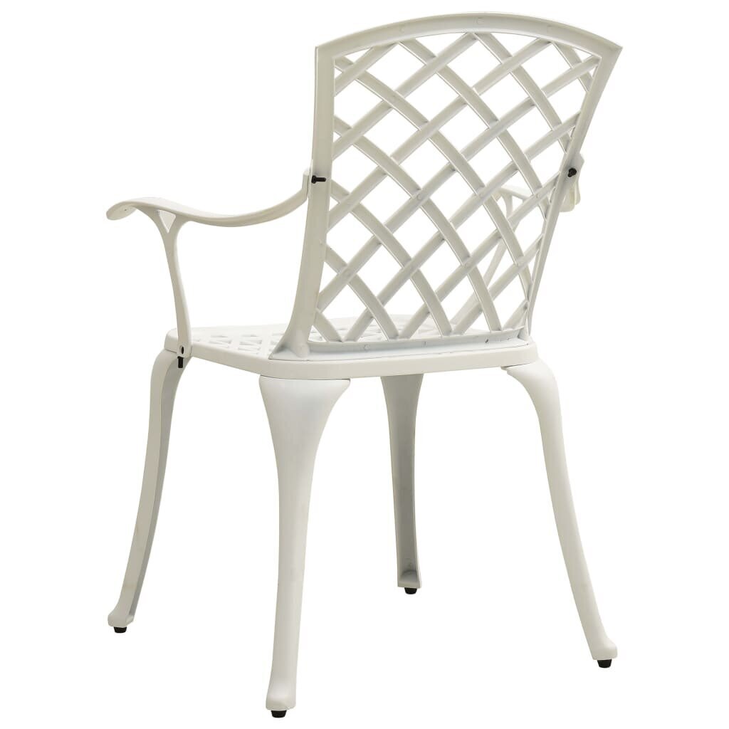 Dārza krēsli vidaXL, 2 gab., balti цена и информация | Dārza krēsli | 220.lv