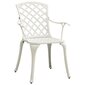 Dārza krēsli vidaXL, 4 gab., balti cena un informācija | Dārza krēsli | 220.lv