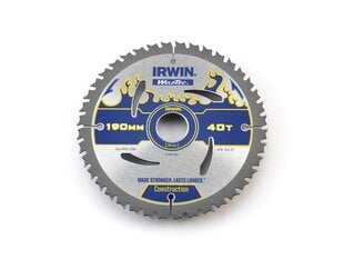 Griešanas disks Weldtec, 190x30(20)x40T 2,4 mm ATB cena un informācija | Rokas instrumenti | 220.lv