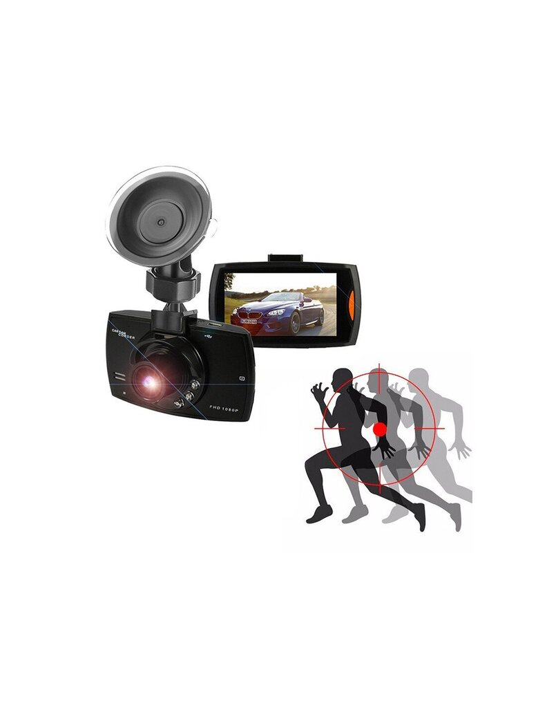 Videoreģistrators ar nakts apgaismojumu FHD1080P cena un informācija | Auto video reģistratori | 220.lv
