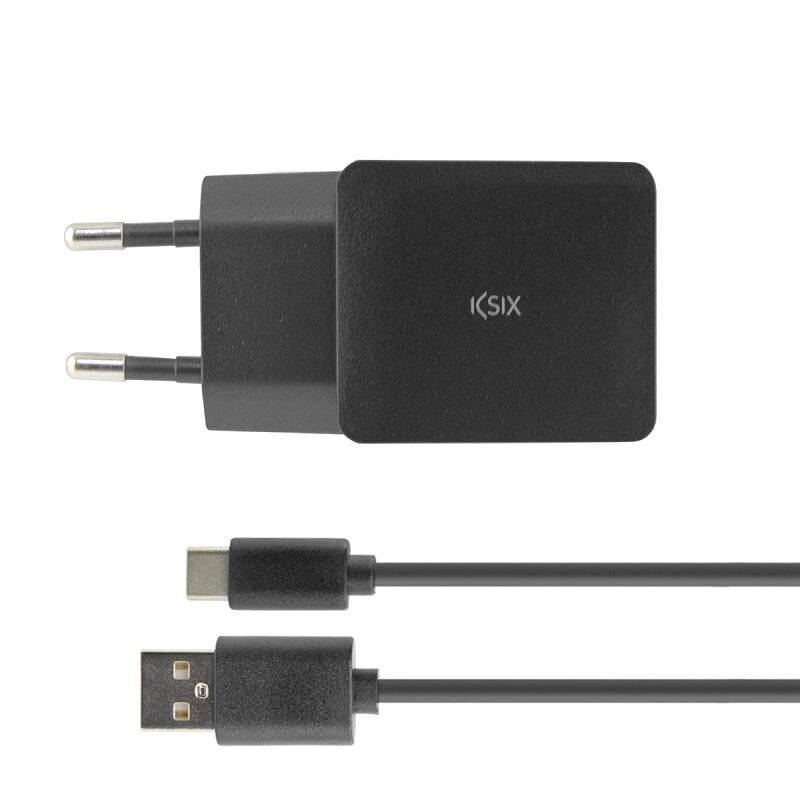 USB adapteris 2.4A + Type-C kabelis, 1 m цена и информация | Lādētāji un adapteri | 220.lv