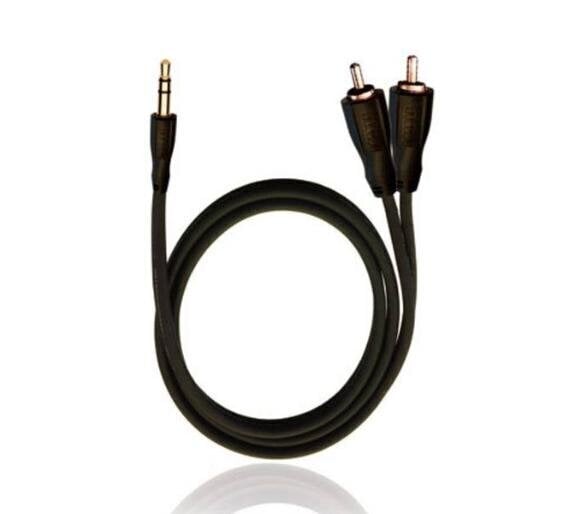 Oehlbach jack audio kabelis, 0.5 m, melns cena un informācija | Kabeļi un vadi | 220.lv