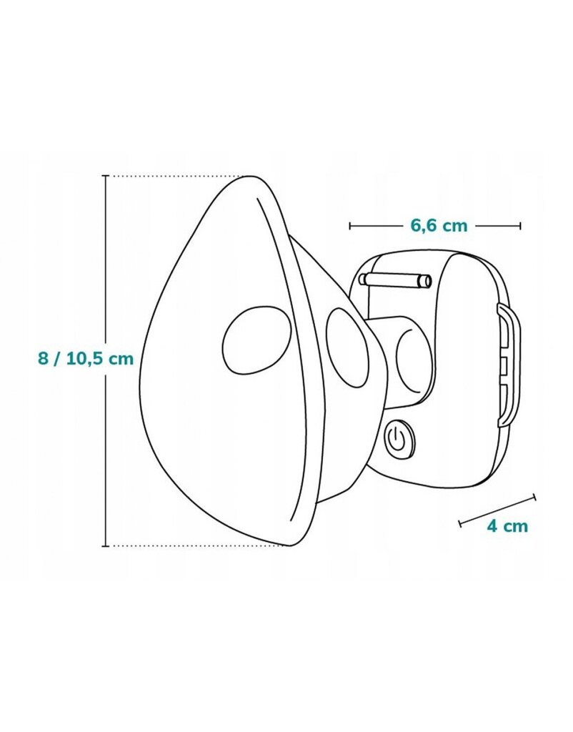 Ultraskaņas inhalators Lionelo Nebi Air Mask цена и информация | Inhalatori | 220.lv