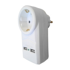Розетка - блок питания USB с заземлением цена и информация | Электрические выключатели, розетки | 220.lv