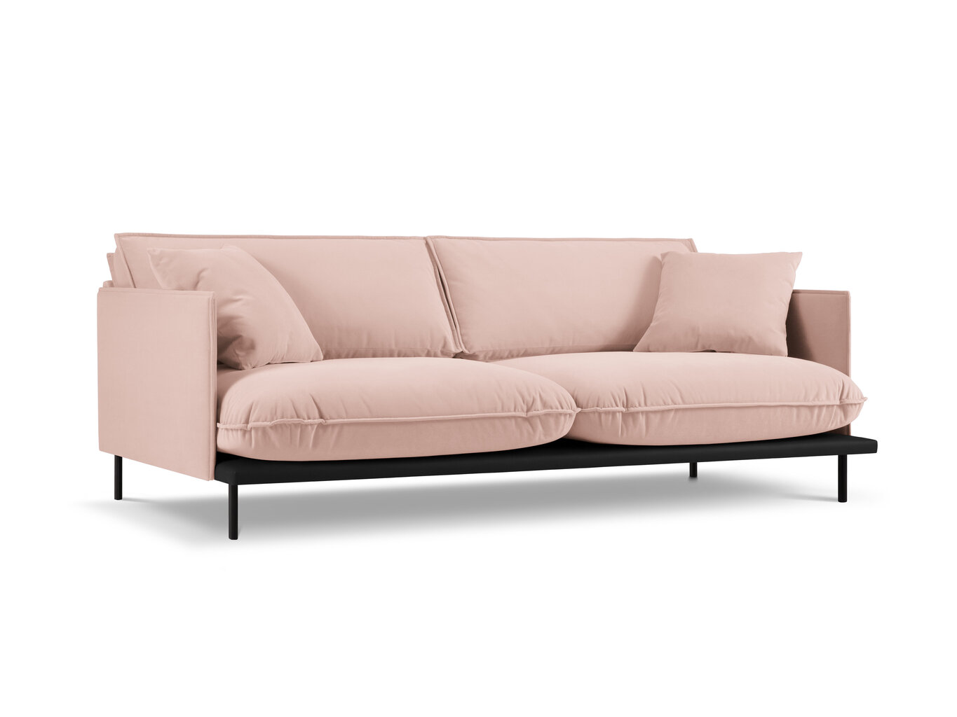 Četrvietīgs dīvāns Interieurs 86 Auguste, rozā cena un informācija | Dīvāni | 220.lv