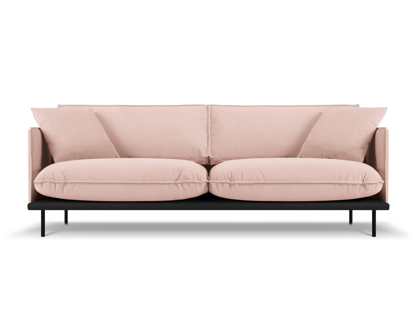 Četrvietīgs dīvāns Interieurs 86 Auguste, rozā cena un informācija | Dīvāni | 220.lv