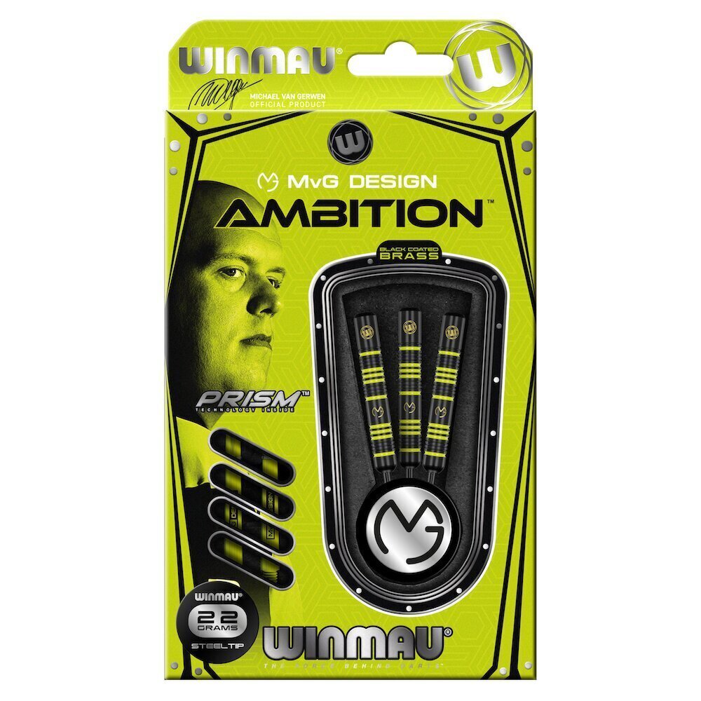 Šautriņas Winmau Ambition MvG Design, 22 g цена и информация | Šautriņmešana, dārts | 220.lv