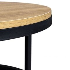 Кофейный столик Modern Home, 60 см, черный/коричневый цена и информация | Журнальные столики | 220.lv