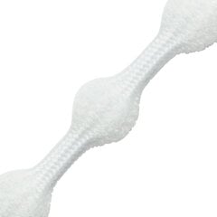Caterpy Run apaļas gumijas šņores, baltas, 50 cm cena un informācija | Līdzekļi apģērbu un apavu kopšanai | 220.lv