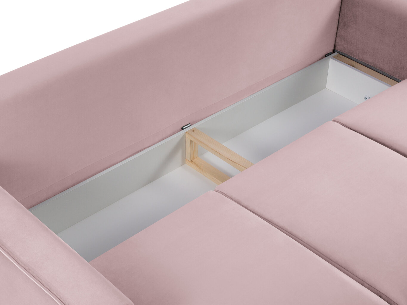Trīsvietīgs dīvāns Sofas Cartadera, rozā/zeltainas krāsas cena un informācija | Dīvāni | 220.lv