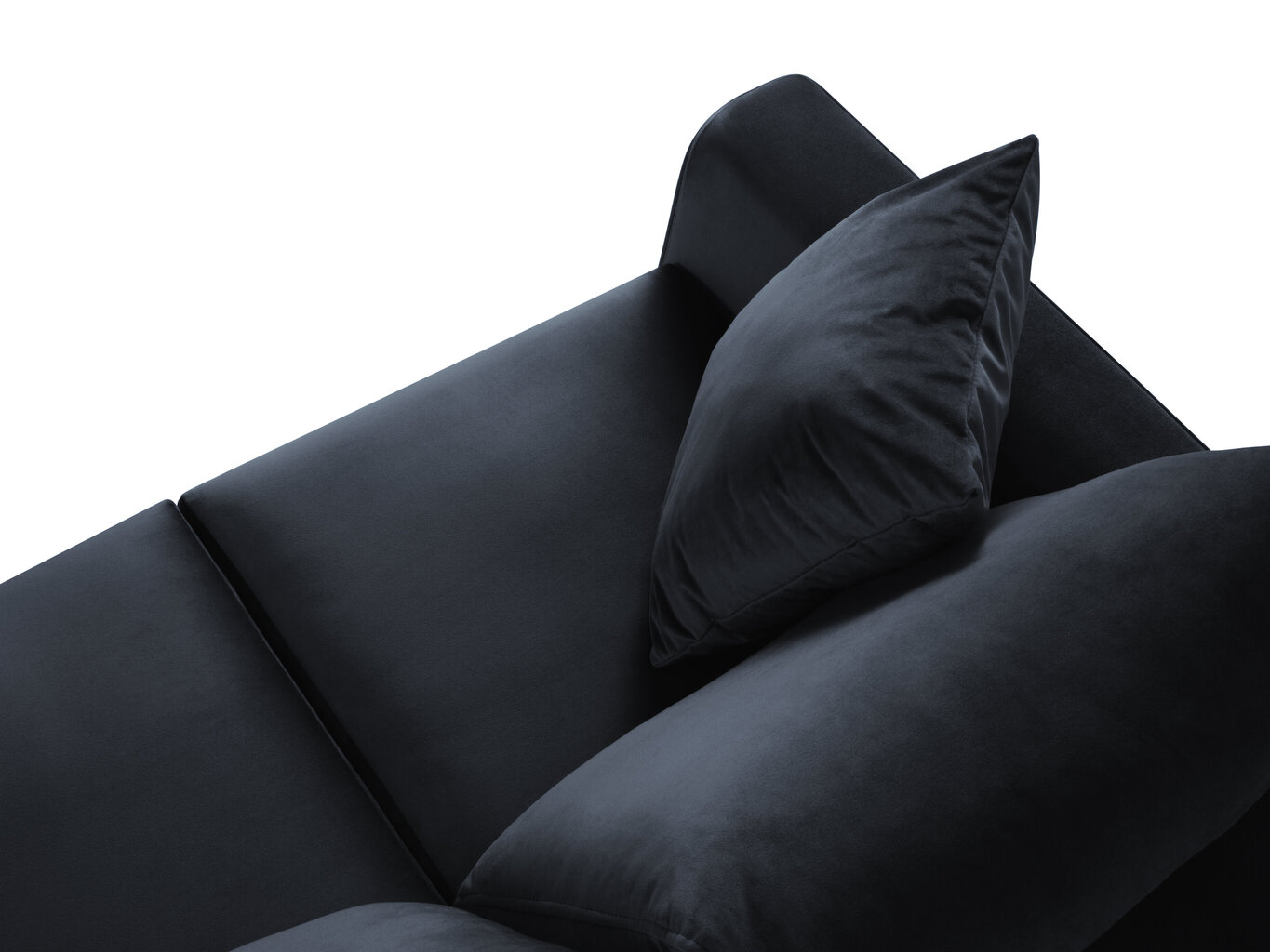 Trīsvietīgs dīvāns Mazzini Sofas Cartadera, tumši zils/zeltainas krāsas cena un informācija | Dīvāni | 220.lv