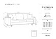 Trīsvietīgs dīvāns Sofas Cartadera, melns/zeltainas krāsas cena un informācija | Dīvāni | 220.lv