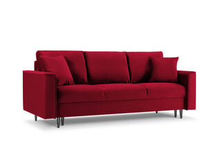 Trīsvietīgs dīvāns Sofas Cartadera, sarkans/melns kaina ir informacija | Dīvāni | 220.lv