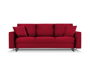 Трехместный диван Mazzini Sofas Cartadera, красный/черный цена и информация | Диваны | 220.lv