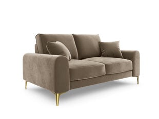 Divvietīgs dīvāns Mazzini Sofas Madara, velūrs, smilškrāsas/zeltainas krāsas цена и информация | Диваны | 220.lv