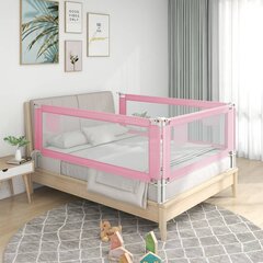 Aizsargbarjera bērnu gultai vidaXL, rozā, 90x25cm cena un informācija | Bērnu drošības preces | 220.lv