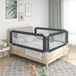 Aizsargbarjera bērnu gultai vidaXL, pelēka, 120x25cm цена и информация | Bērnu drošības preces | 220.lv