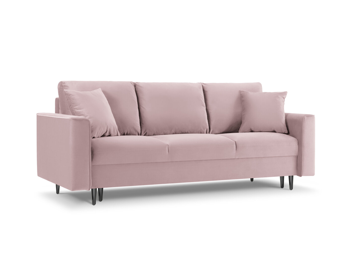 Трехместный диван Mazzini Sofas Cartadera, розовый/черный цена 