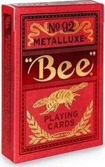 Игральные карты Bicycle Bee Metalluxe Red No92 цена и информация | Азартные игры | 220.lv