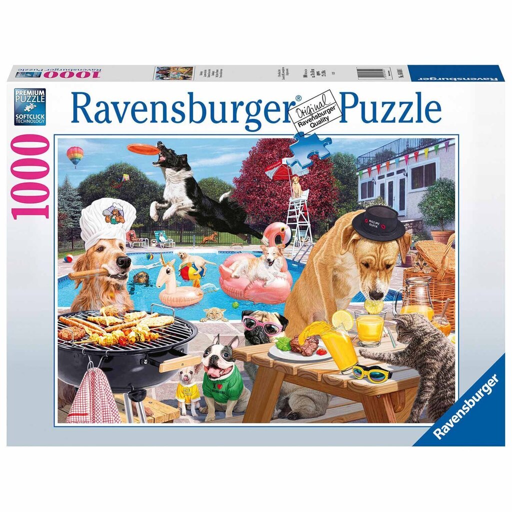 Puzle Dog Days of Summer, RAVENSBURGER, 1000d., 16810 cena un informācija | Attīstošās rotaļlietas | 220.lv